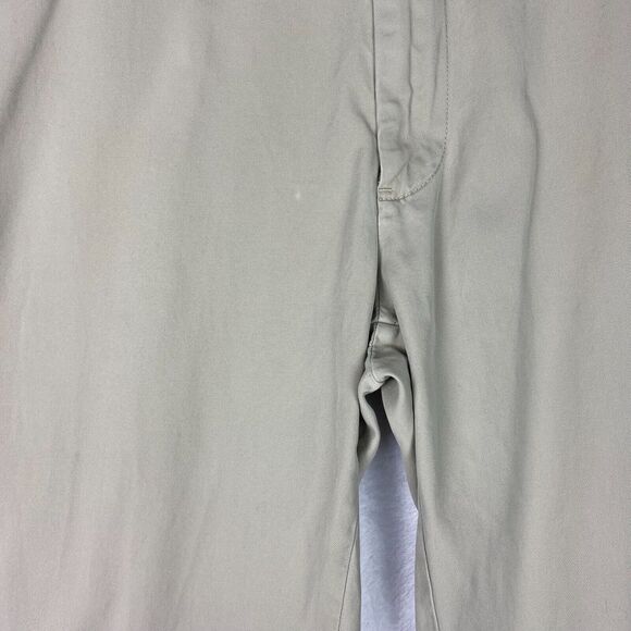 Ralph Lauren Pants Mens Size 36X30 Beige Straight Leg Flat Front 100% Cotton - Picture 8 of 15